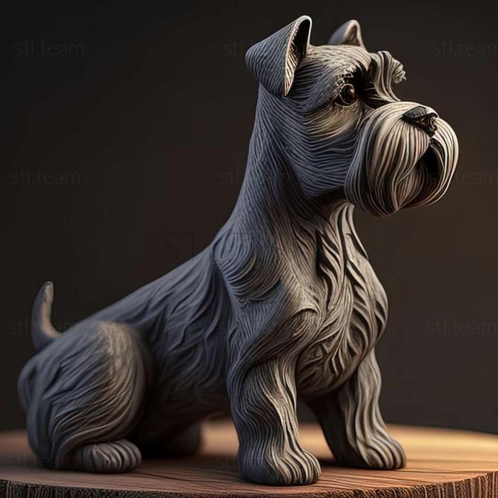 Zwergschnauzer dog